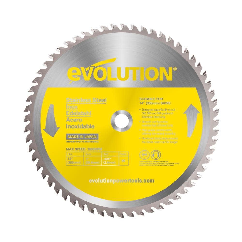 14-in 90-Tooth Tungsten Carbide-tipped Steel Chop Saw Blade 14BLADESSN