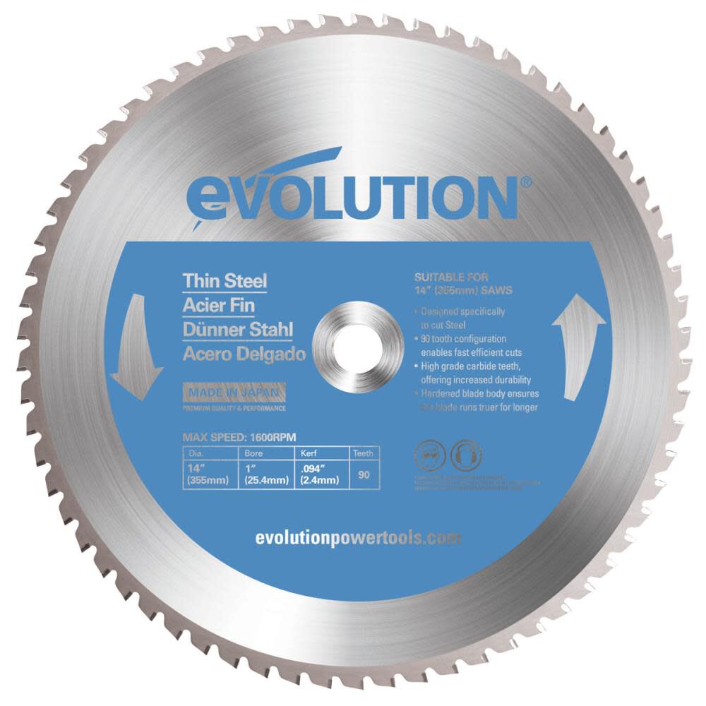 14-in 90-Tooth Tungsten Carbide-tipped Steel Chop Saw Blade 14BLADETS