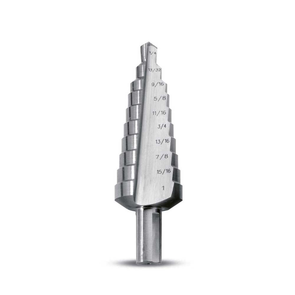 1/4in- 1in Straight Flute Premium Step Drill Bit SD-10