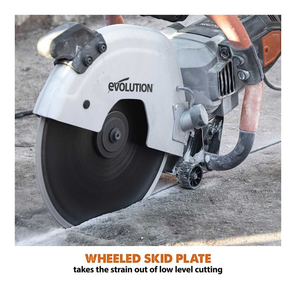 15A 4600 Rpm 12 in Electric Concrete Cut-Off Saw with Diamond Blade R300DCT