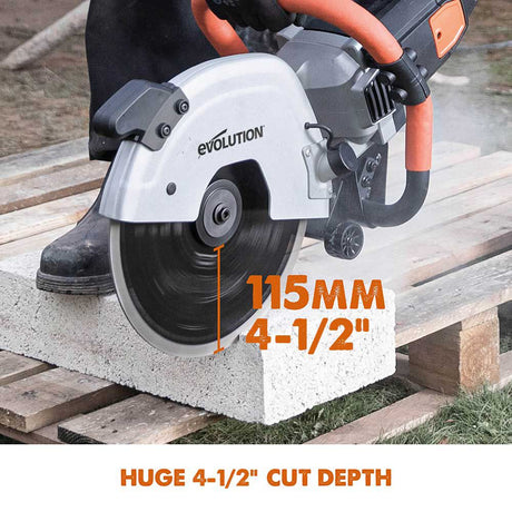 Power Tools 230/110V 4600 Rpm 12 in Electric Disc Cutter R300DCT+