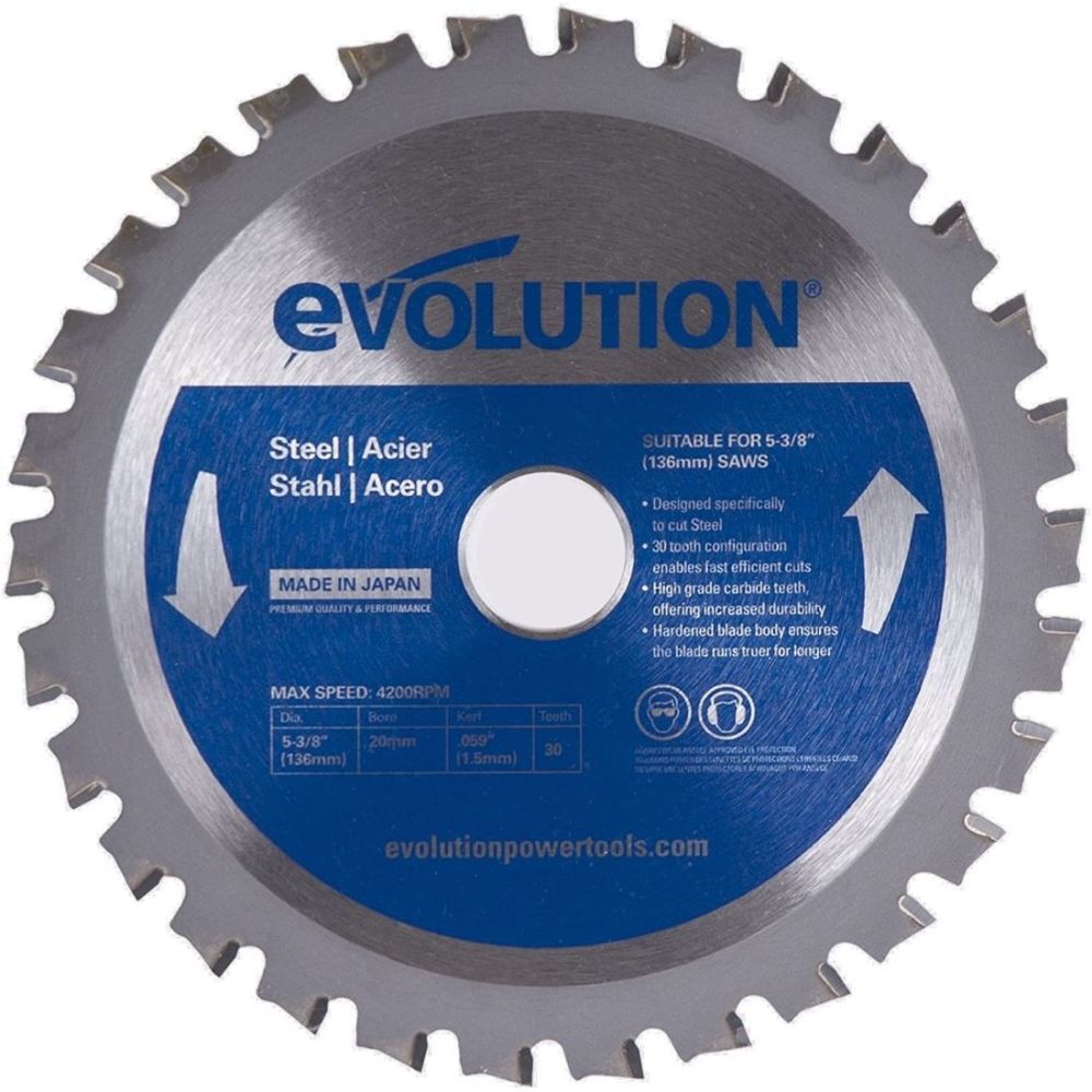 5 3/8in x 30T Mild Steel Cutting Circular Saw Blade 5-3/8BLADEST