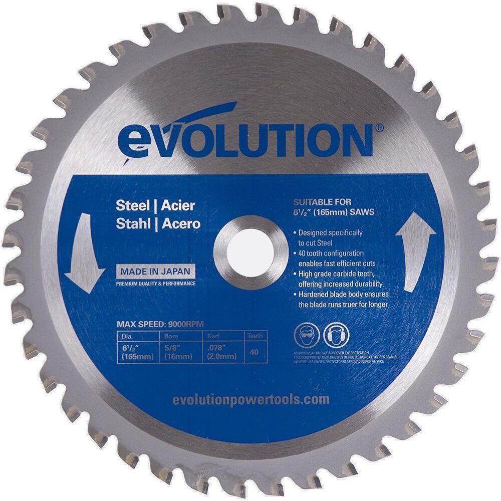 6.5in x 40T Steel Cutting Circular Saw Blade 6-1/2BLADEST