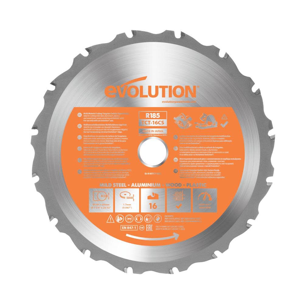 7-1/4 In. Multi-Material Cutting Blade for Circular and Chop Saws RAGEBLADE