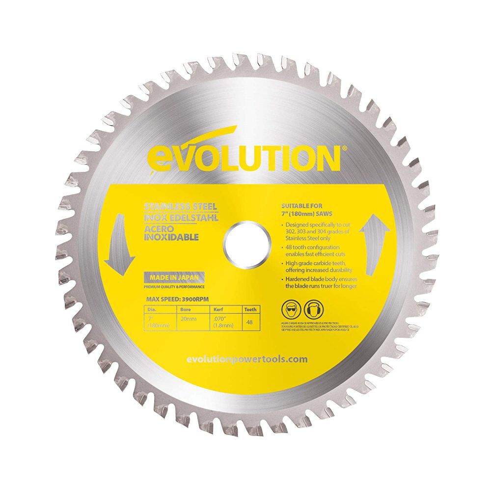 7in x 48T Stainless Steel Cutting Circular Saw Blade 180BLADESSN