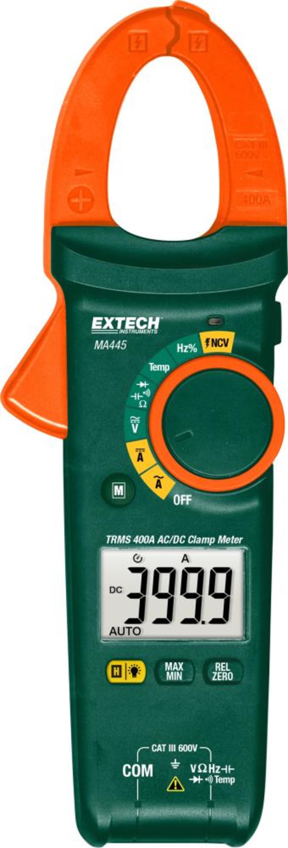 400 A TRMS AC/DC Clamp Meter + NCV MA445