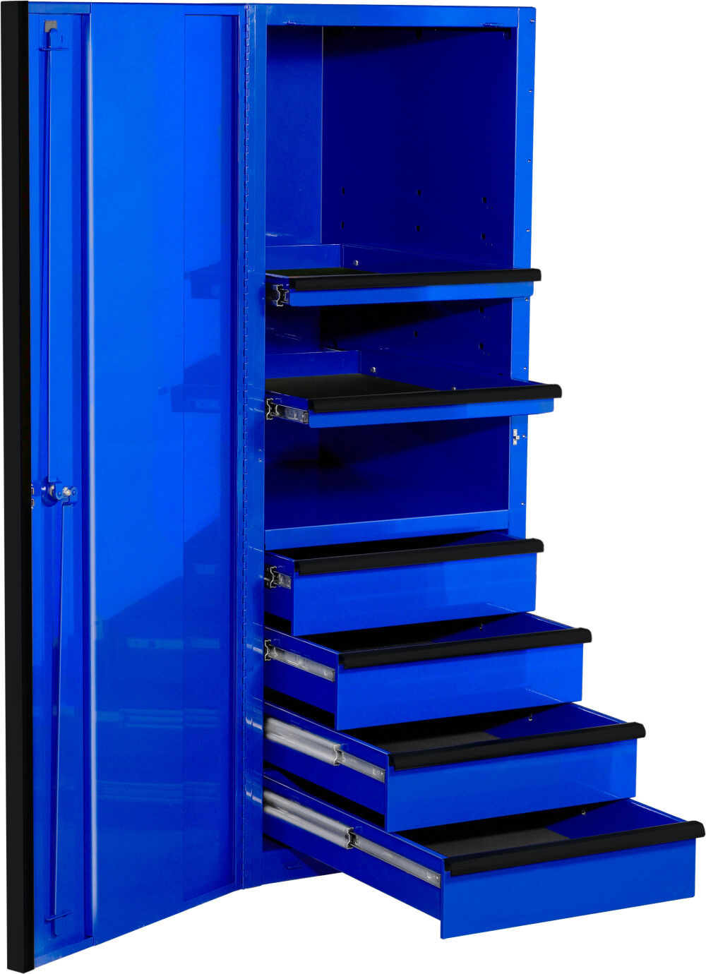 24in Blue Side Cabinet with Black Handles EX2404SCQBLBK