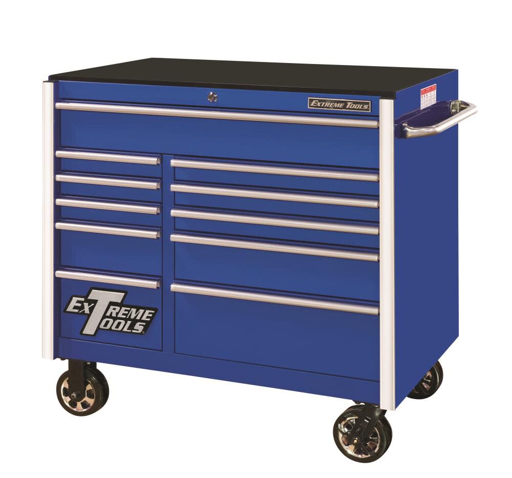 41in 11-Drawer Roller Cabinet Blue RX412511RCBL