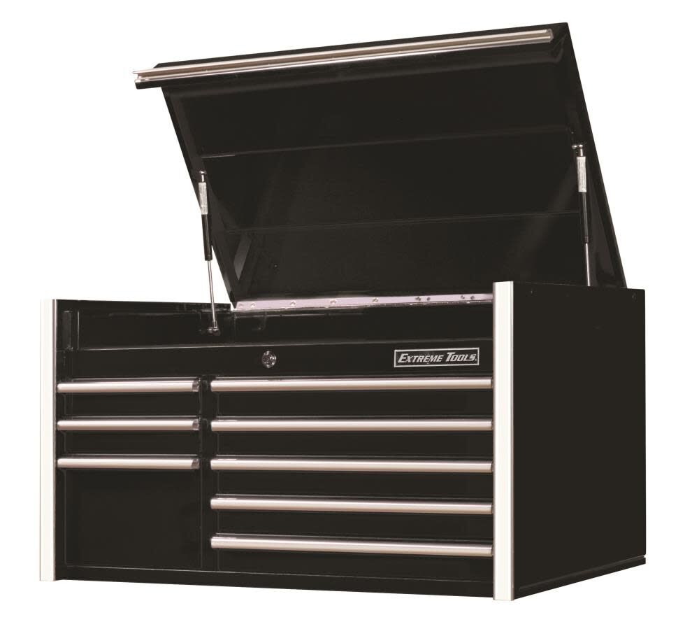 41in 8 Drawer Top Chest - Black RX412508CHBK