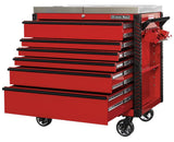 41in Tool Cart Stainless Steel Sliding Top EX4106TCSRDBK