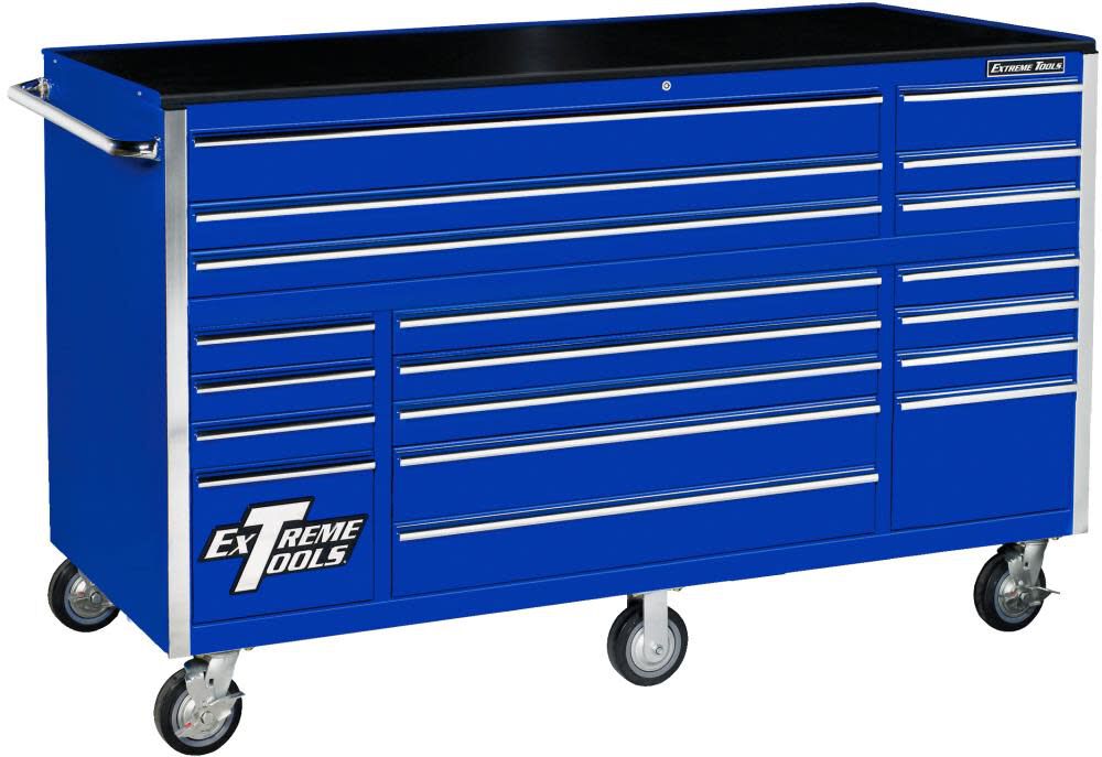 72 In. 19 Drawer Roller Cabinet Blue RX722519RCBL