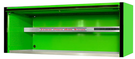 72in Green Power Workstation Hutch with Black EX7201HCQGNBK