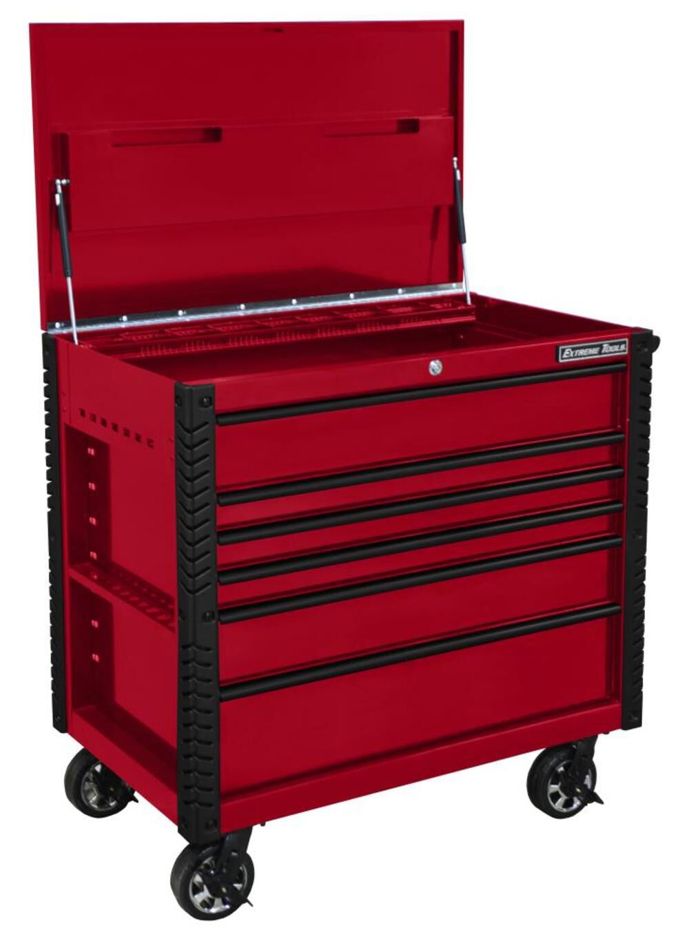 Tools Deluxe Tool Cart 41in Red EX4106TCRDBK
