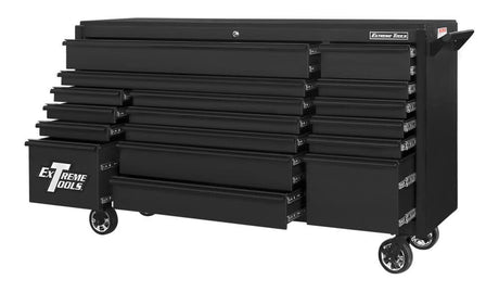 DX Series Deep Roller Cabinet 72in Matte Black DX722117RCMBBK