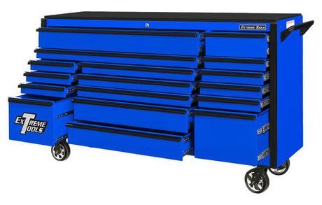 DX Series Roller Cabinet 72in Blue DX722117RCBLBK