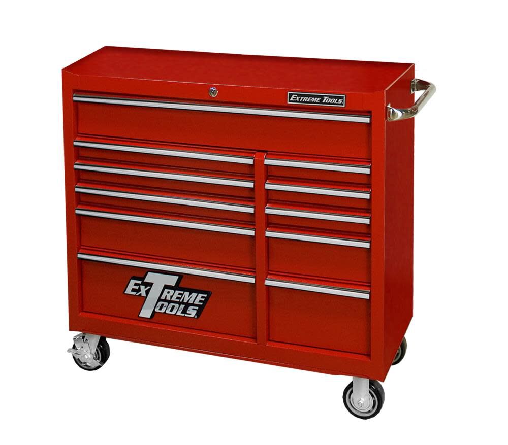 PWS Series Roller Cabinet 41in Red PWS4124RCTXRD