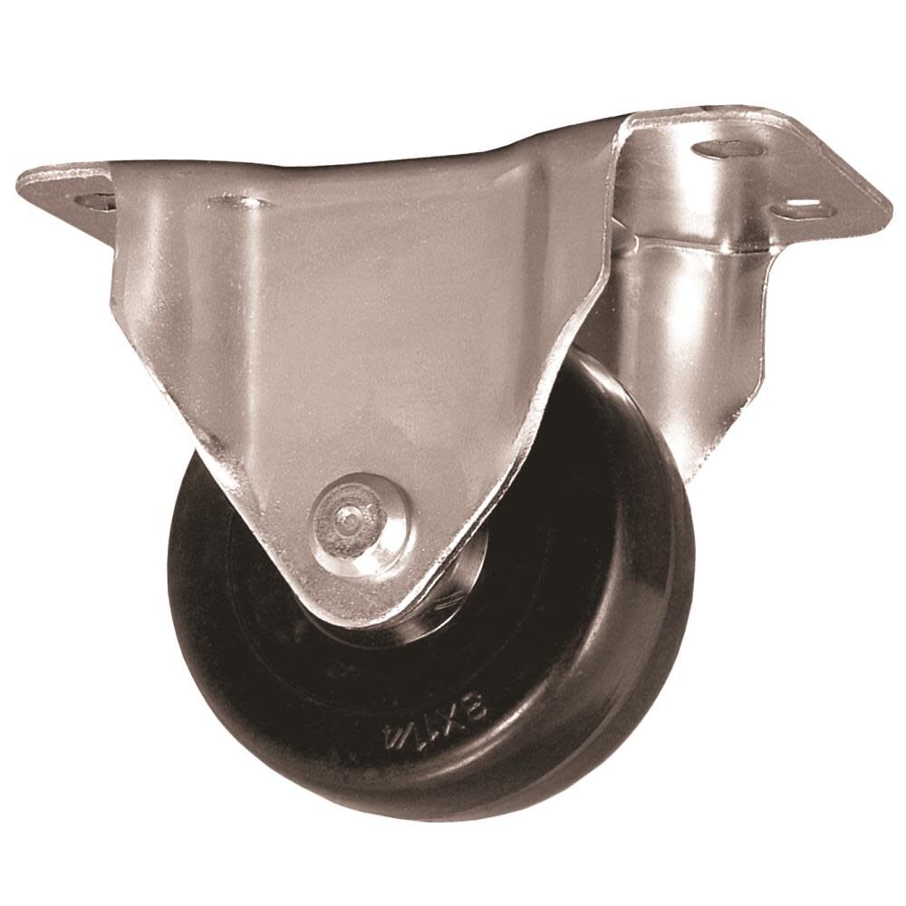 3 In. Hard Rubber Rigid Caster E-30-HR-R