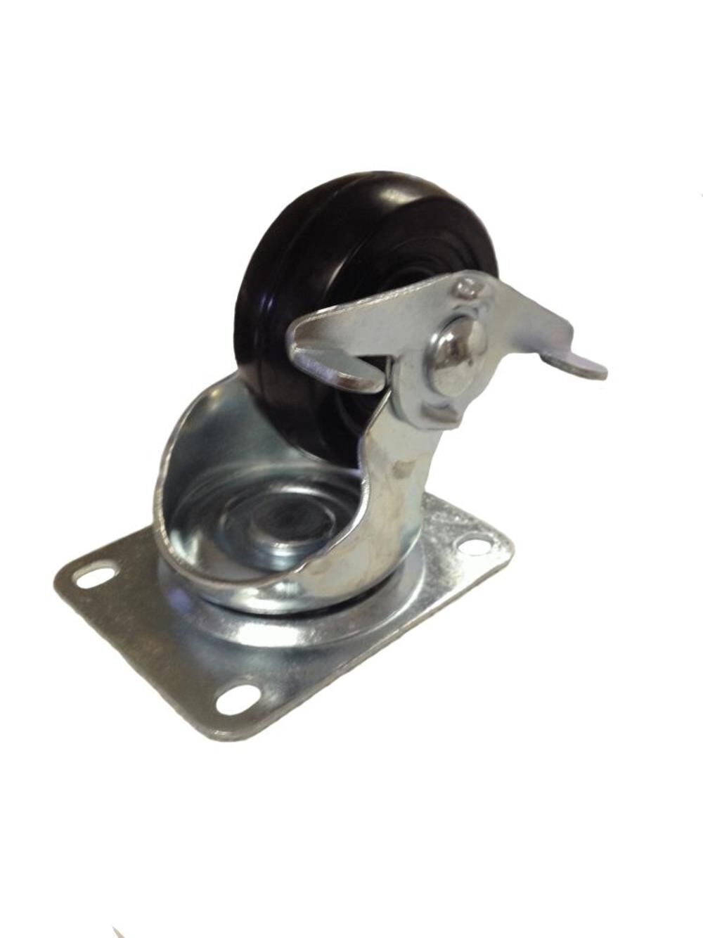 4 In. Hard Rubber Caster with Brake E-Series