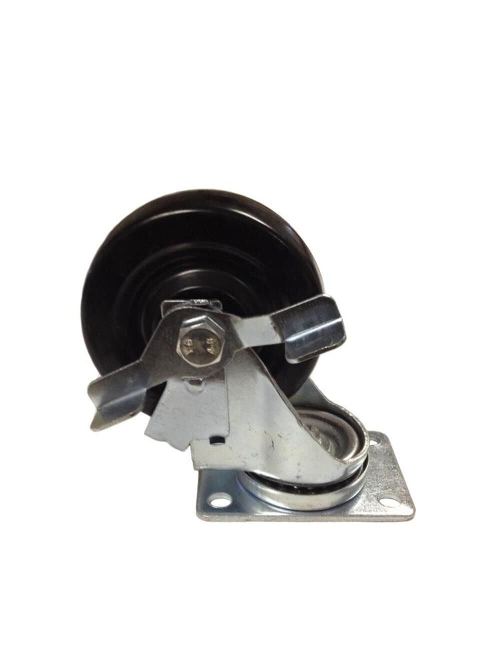 4 In. Rubber Caster with Brake Z-40-HR-S-SB