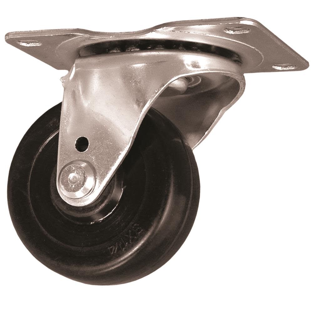 4 In. Swivel Hard Rubber Caster E-40-HR-S