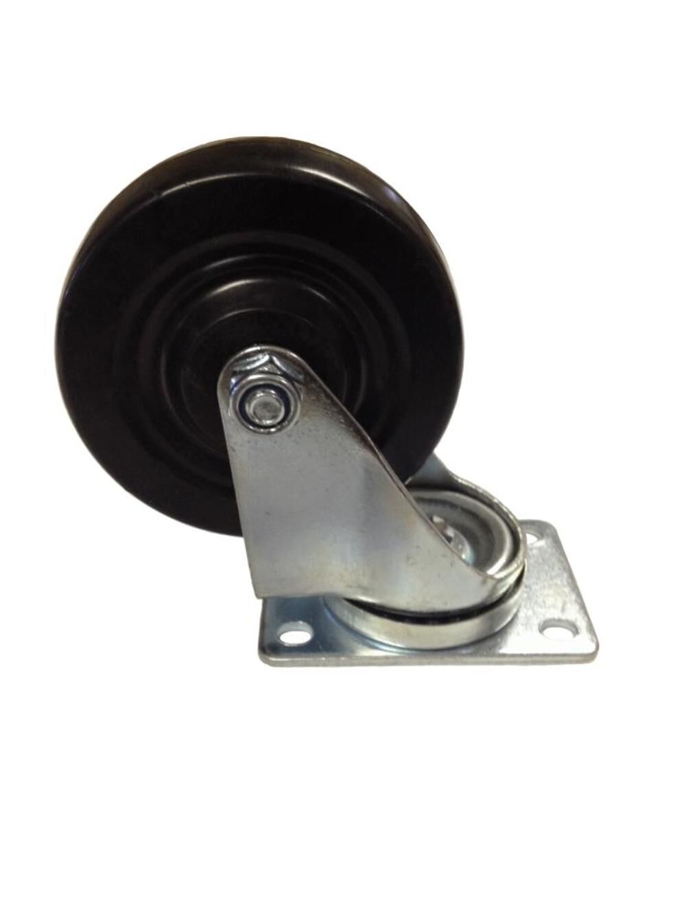 4In Swivel Hard Rubber Caster Z-40-HR-S