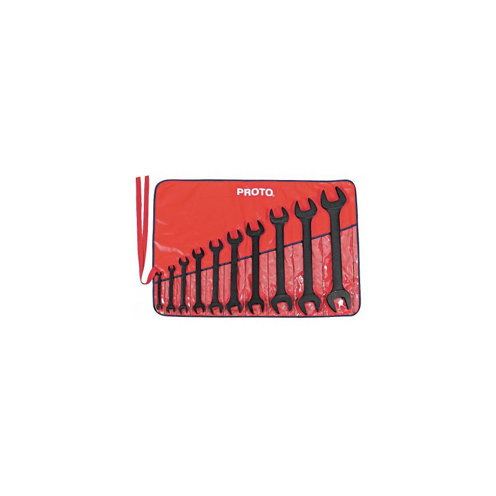 10 Piece Black Oxide Open-End Wrench Set J3000HB