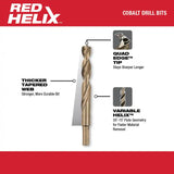 Cobalt Red Helix Drill Bit Set for Drill Drivers (12-Piece)