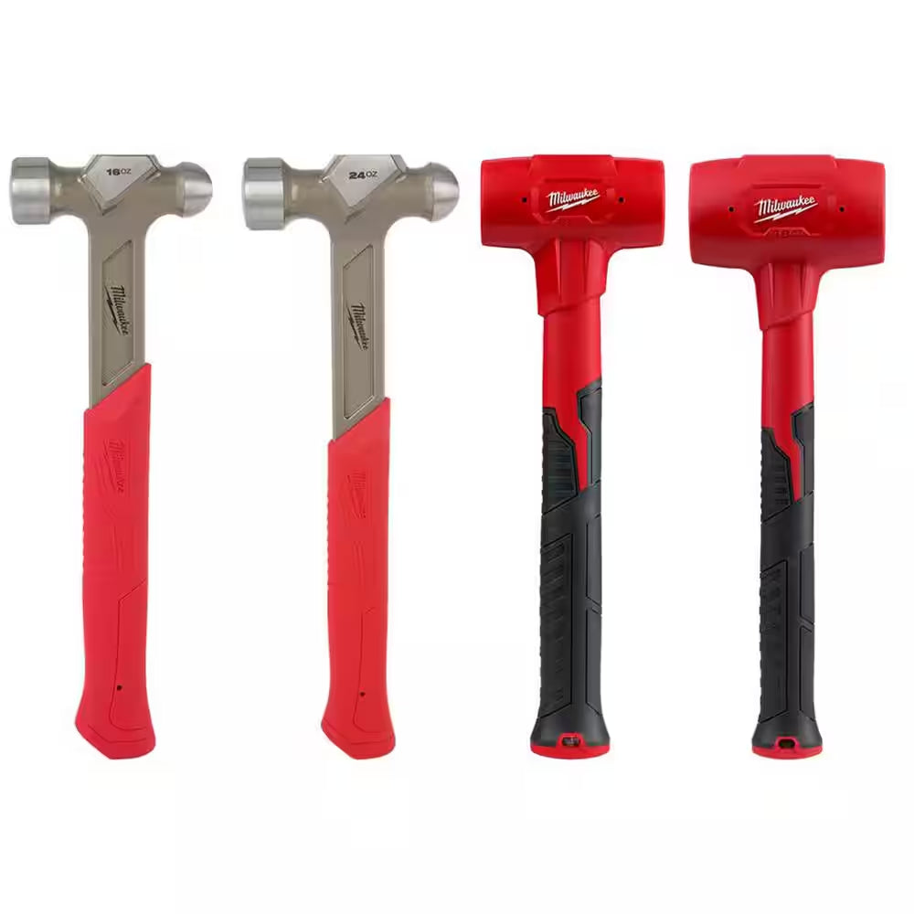 Dead Blow and Ball Peen Hammer Set (4-Piece)