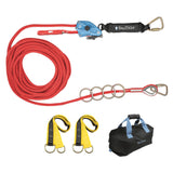 100' 4 Person Temporary Rope HLL System with Absorber 772100