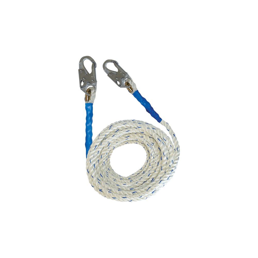 50' Premium Polyester Blend Vertical Lifeline with Hook 8150DH