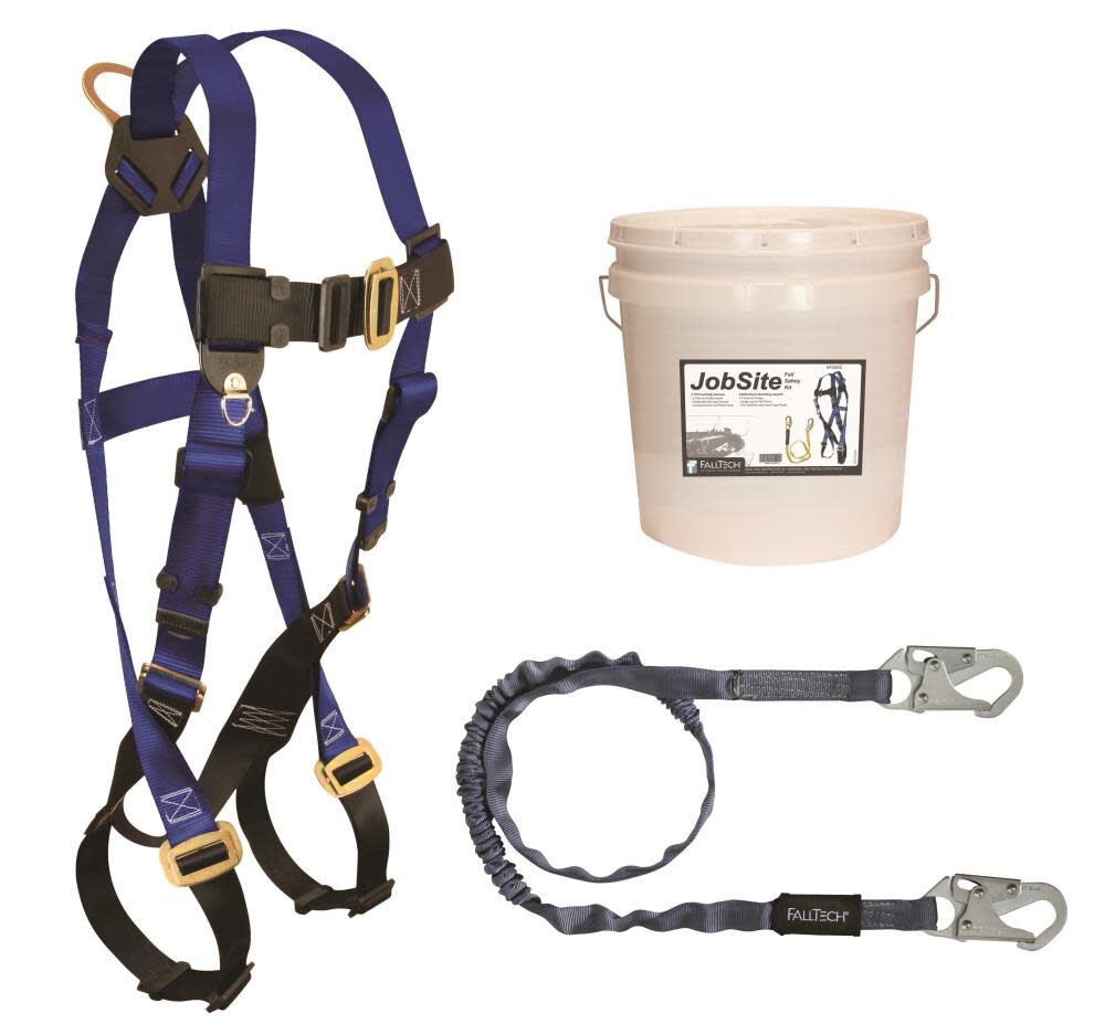 Fall Protection Starter Kit - 7015 Harness 8259 SAL 5005P Gear Bag 9500Z