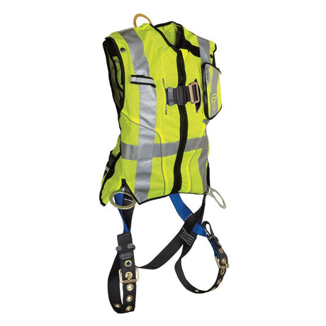 Hi Visibility Lime Class 2 Vest with Harness L/2X 7018LXL