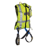 Hi Visibility Lime Vest with Harness 2X/3X 70182X3XL