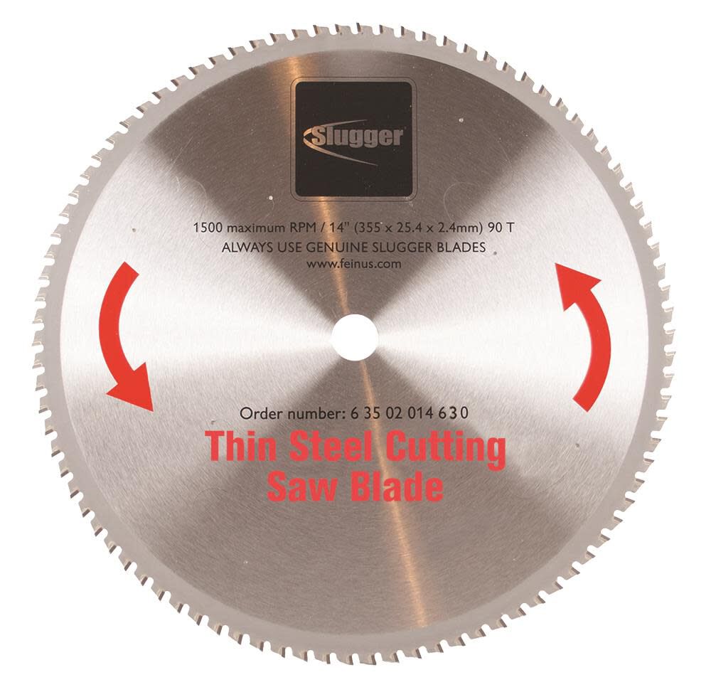 14 In. Saw Blade for Cutting Thin Material Steel for the 14 In. Slugger by Metal Chop Saw 63502014630