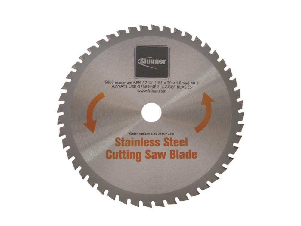 7.25 Stainless Steel Saw Blade for 7.25 In. Slugger by Metal Cutting Saw 63502007220