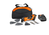 MULTIMASTER AMM500 PLUS 18-volt Cordless Brushless 5.5-Amp Variable 12-Piece Oscillating Multi-Tool Kit with Soft Case (1-Battery Included) 71293865090