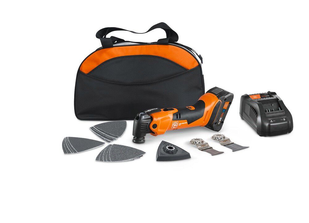 MULTIMASTER AMM500 Plus 18-volt Cordless Brushless 5.5-Amp Variable 12-Piece Oscillating Multi-Tool Kit with Soft Case (1-Battery Included) 71293866090