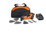 MULTIMASTER AMM700 Plus 18-volt Cordless Brushless 5.5-Amp Variable 12-Piece Oscillating Multi-Tool Kit with Soft Case (1-Battery Included) 71293664090