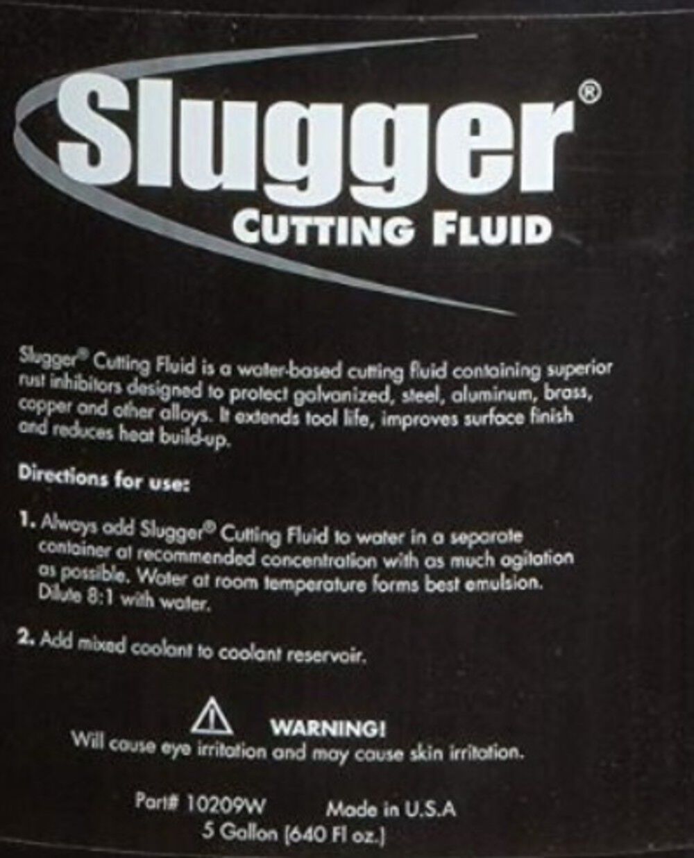 Slugger 5 Gallon General Purpose Cutting Fluid 64298102090