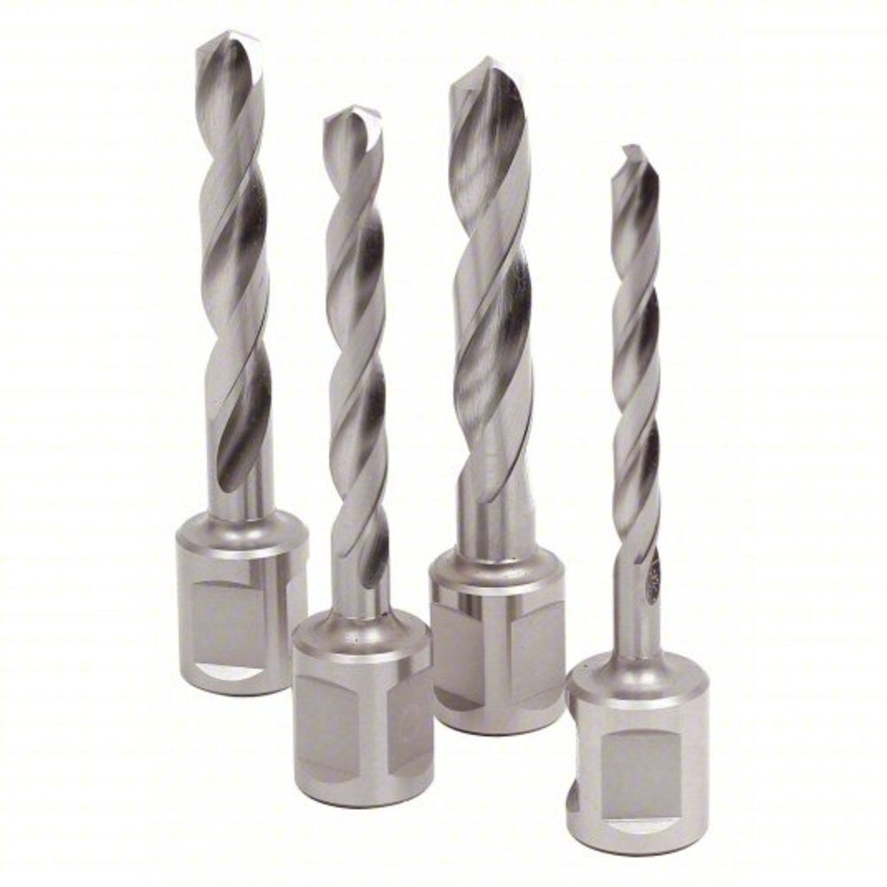 Slugger HSS Twist Drill Bit Set with 3/4 Inch Straight Shank Kit 4pc 64298050000