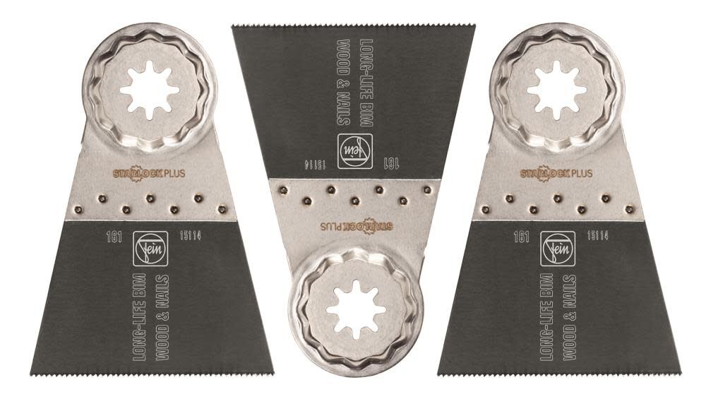 StarLock E-Cut 161 Long-Life Saw Blade with Bi Metal Teeth Set for All Woods Drywall and Plastic Materials 63502161270