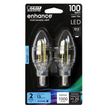100W Blunt Tip 5000K Filament LED Bulb 2pk CTC100950CAFIL2
