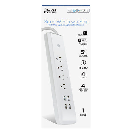 125V 15A Indoor Alexa Google Smart WiFi Power Strip POWERSTRIP/WIFI