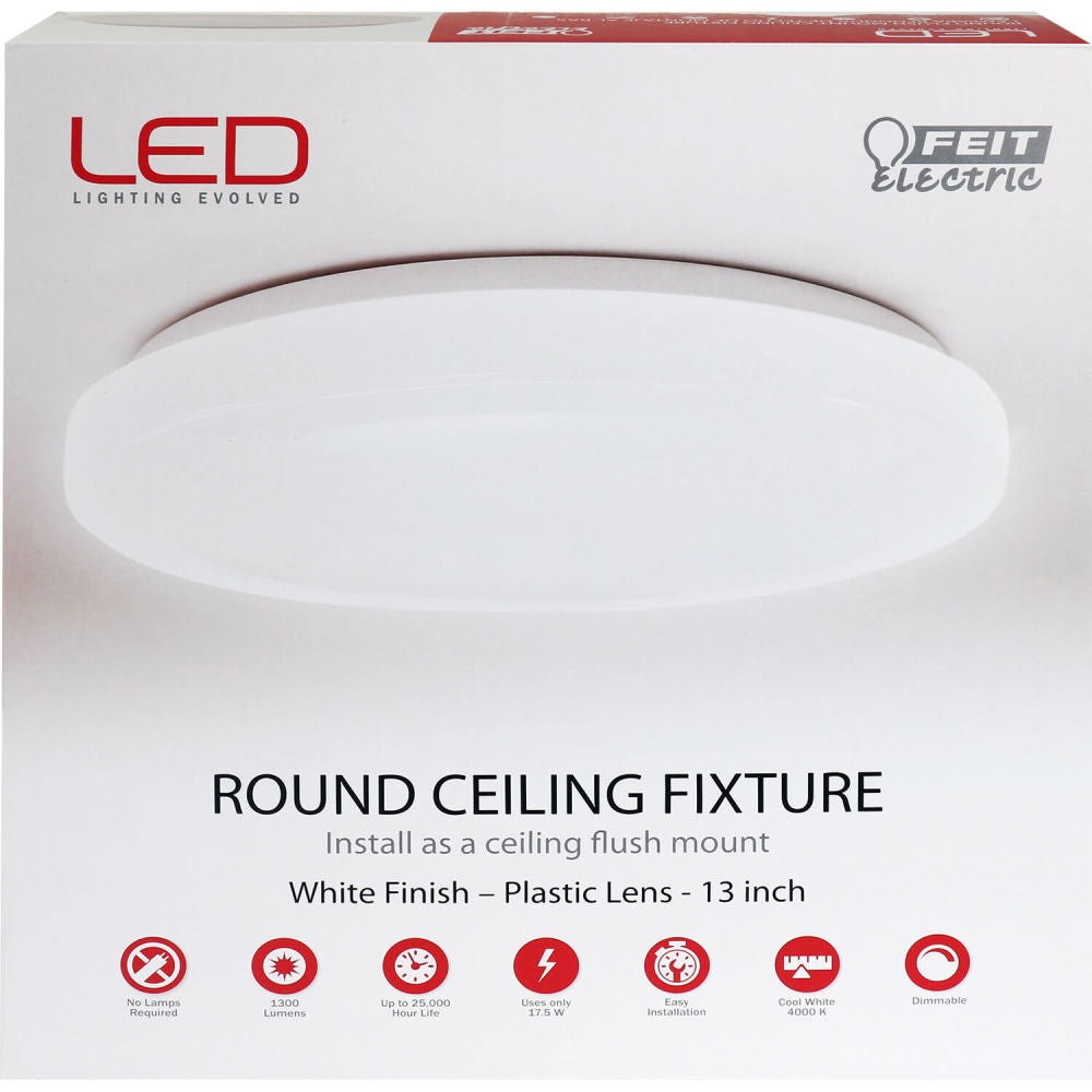 17.5W 1300 Lumens Round LED Ceiling Light Fixture 71801