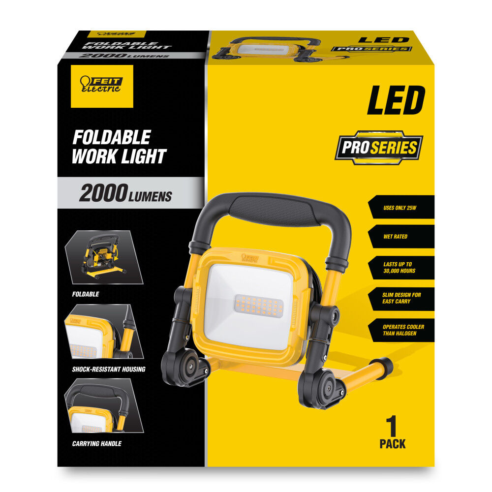 20W Pro Series Plug-In LED Foldable Worklight WORK2000XLPLUGF