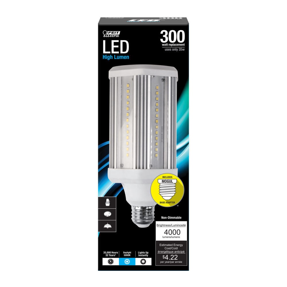 300W 4000 Lumens 5000K LED Yard Light Bulb 1pk C4000/5K/LEDG2