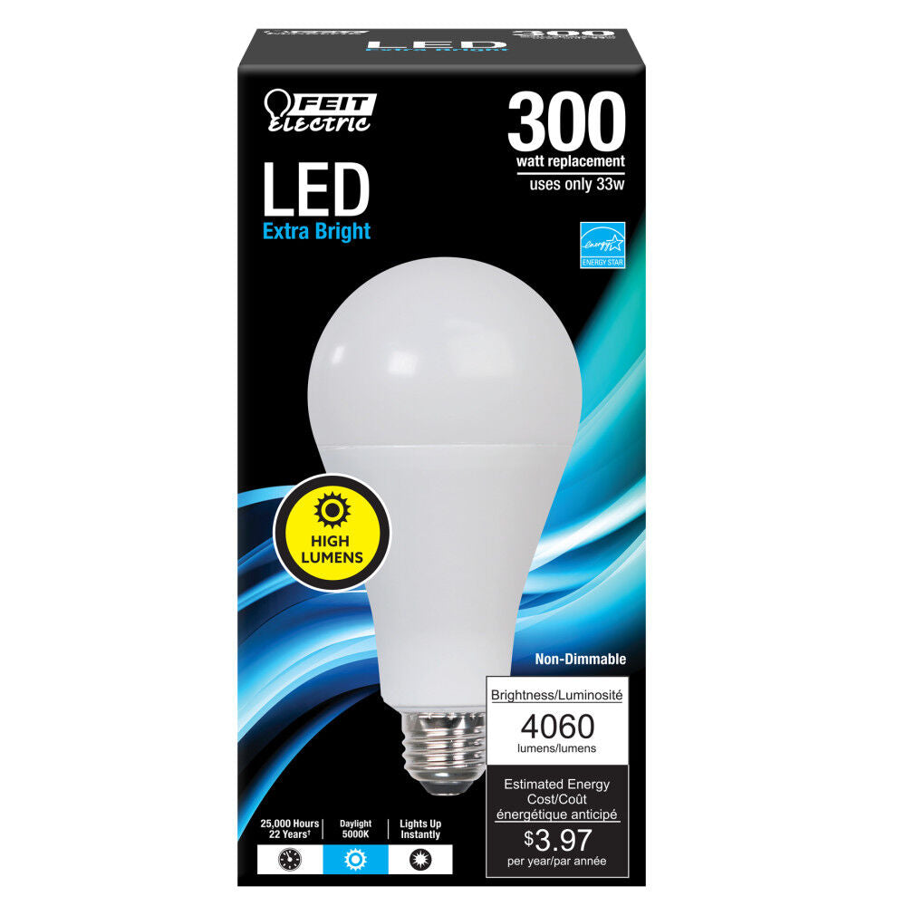 300W A23 5000K High Output LED Bulb 1pk OM300/850/LED