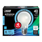 40W 450 Lumens A19 5000K Enhance LED Bulb 4pk A1940950CAFIL4