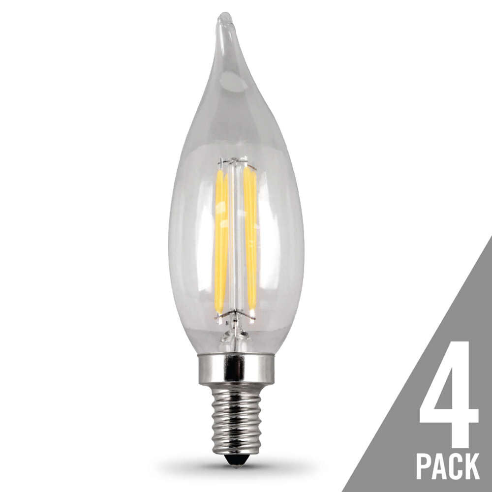 40W CA10 2700K Enhance Filament LED Bulb 4pk CFC40927CAFL4RP