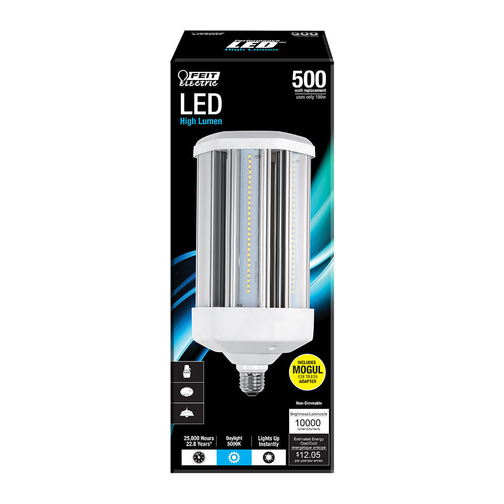 500W 5000K High Output LED Yard Light Bulb 1pk C10000/5K/LEDG2